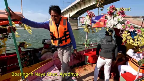 Boating in Naya Ghat (Sarju Ghat), Ayodhya