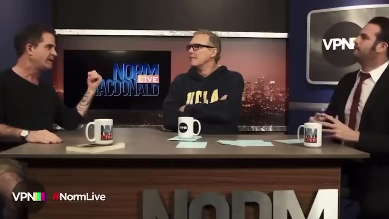 Norm Macdonald weaving in intelligent Holocaust Revisionism into humor