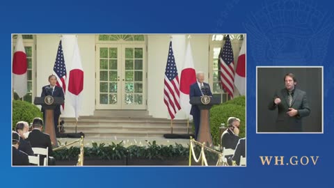 President Biden Participates in a Press Conference with H.E. Suga Yoshihide, Prime Minister of Japan