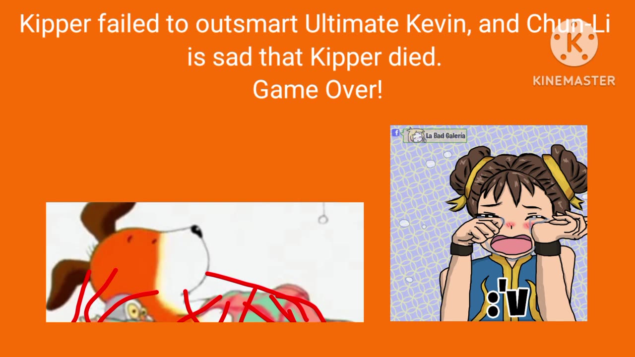 Kipper & Chun-Li (English Arcade Bootleg) Continue & Game Over as Kipper