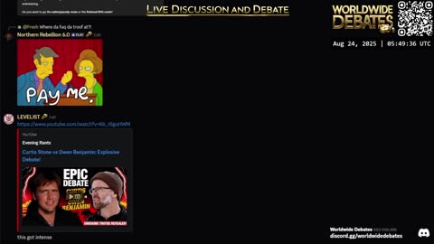0032 - Worldwide Debates LIVE - YouTube/Rumble/Twitch/Kick