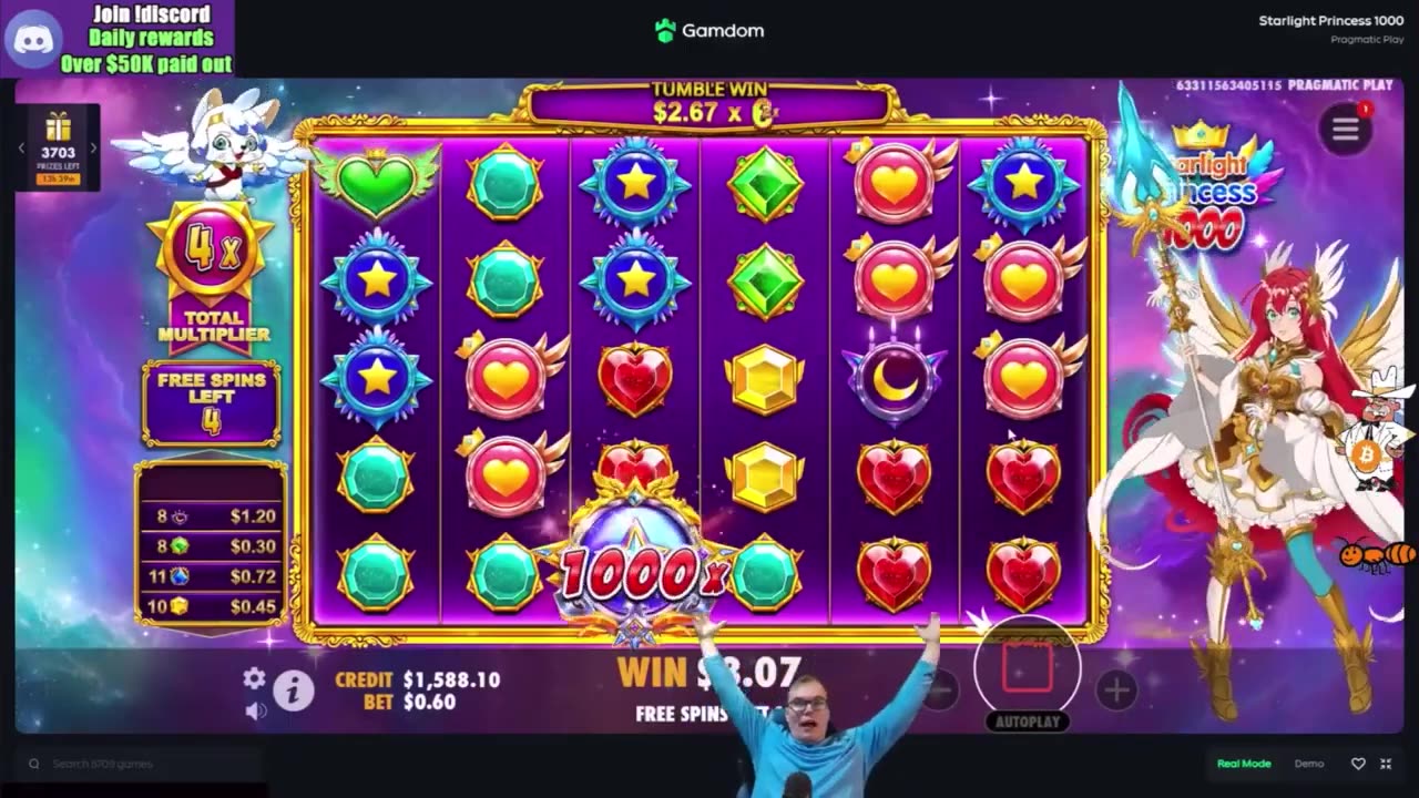 1000X MULTI ON STARLIGHT PRINCESS!