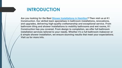 Looking for the best Shower Installations in Hamilton