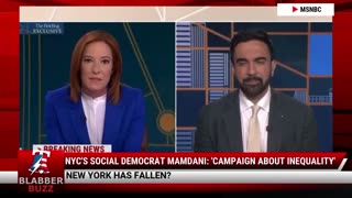 NYC's Social Democrat Mamdani: 'Campaign About Inequality'