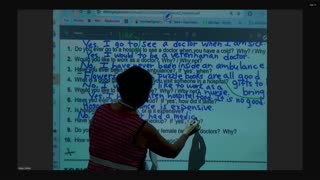 7-6-25 English Class on Hospital / Clase de inglés en el hospital.