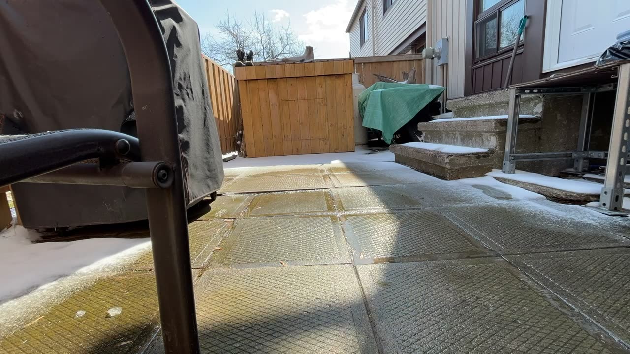 Time laps Snow melt