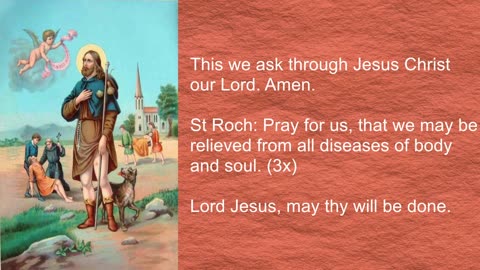 Novena to St. Roch / San Roque (St. Rocco) for Healing - Pray for 9 Days | Prayer for Healing