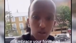 That's not a forehead. That's a fivehead or a sixhead