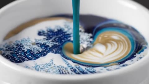 The future of coffee art is here! Amazing AI machine 🤯