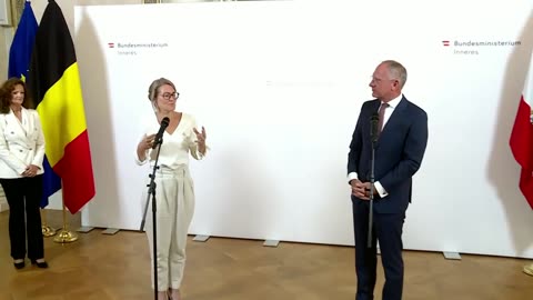 Doorstep von Innenminister Karner und der belgischen Migrationsministerin Van Bossuyt