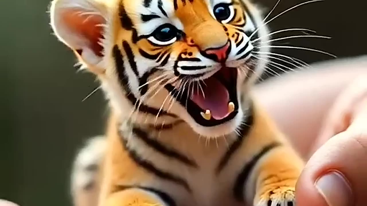 Cute baby animals AI generated video