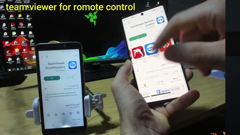 شرح تطبيق تيم فيور ل التحكم في الهاتف عن بعد واصلاحه