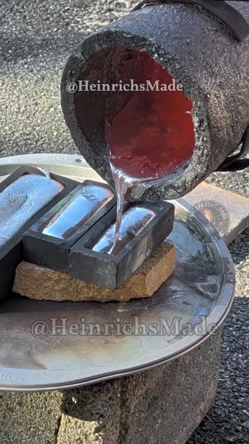 Pouring Molten Aluminum