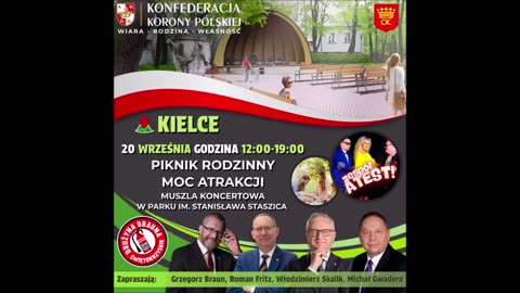 Aktualności Narodowe (15.09.2025): spotkania w Krakowie, Warszawie, Łodzi, Legnicy, Gdyni, Kielcach
