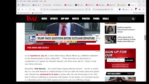 President Trump I'm Allowed to Pardon Ghislaine ... Weeks After White House Said No Way, Jose!!!