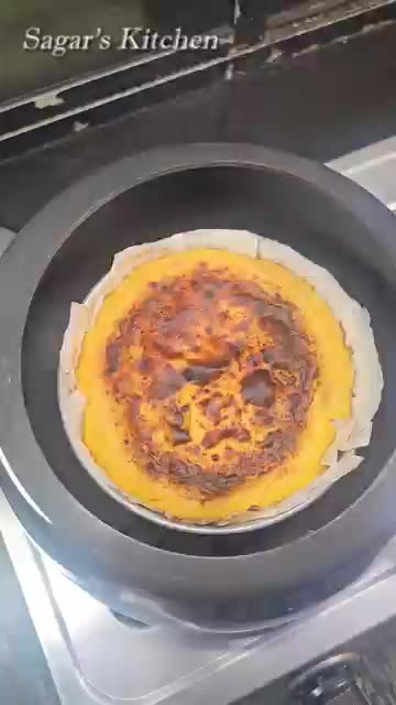 Eggless Burnt Basque Cheesecake #Shorts #Cheesecake #CheeseCake