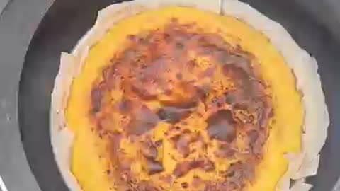 Eggless Burnt Basque Cheesecake #Shorts #Cheesecake #CheeseCake