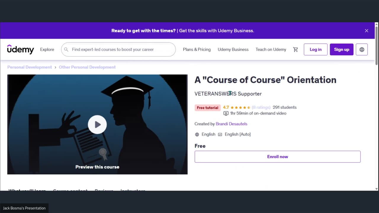 A "Course of Course" Course