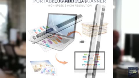 AOZBZ Portable Document Scanner - 900DPI Handheld Portable Scanner Image Scanner