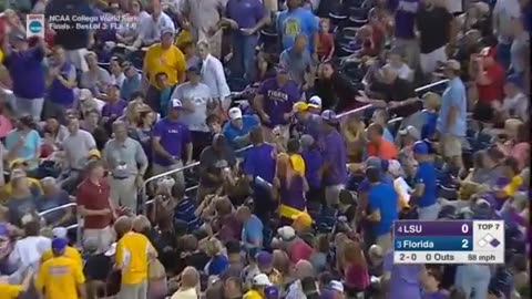 La Série Mondiale de Baseball de la NCAA Floride vs LSU 2 ieme Match