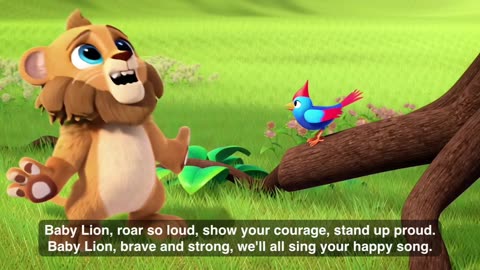 Baby Lion Song | Fun Kids Song with Cute Animal Animation