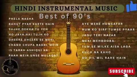 EVERGREEN HINDI SONGS #instrumental #music #guitar #hindisong #india #softmusic #song #bollywood