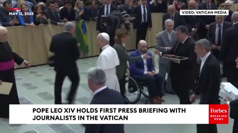 FULL: Pope Leo XIV Holds First Press Briefing At Vatican Since Becoming Pontiff