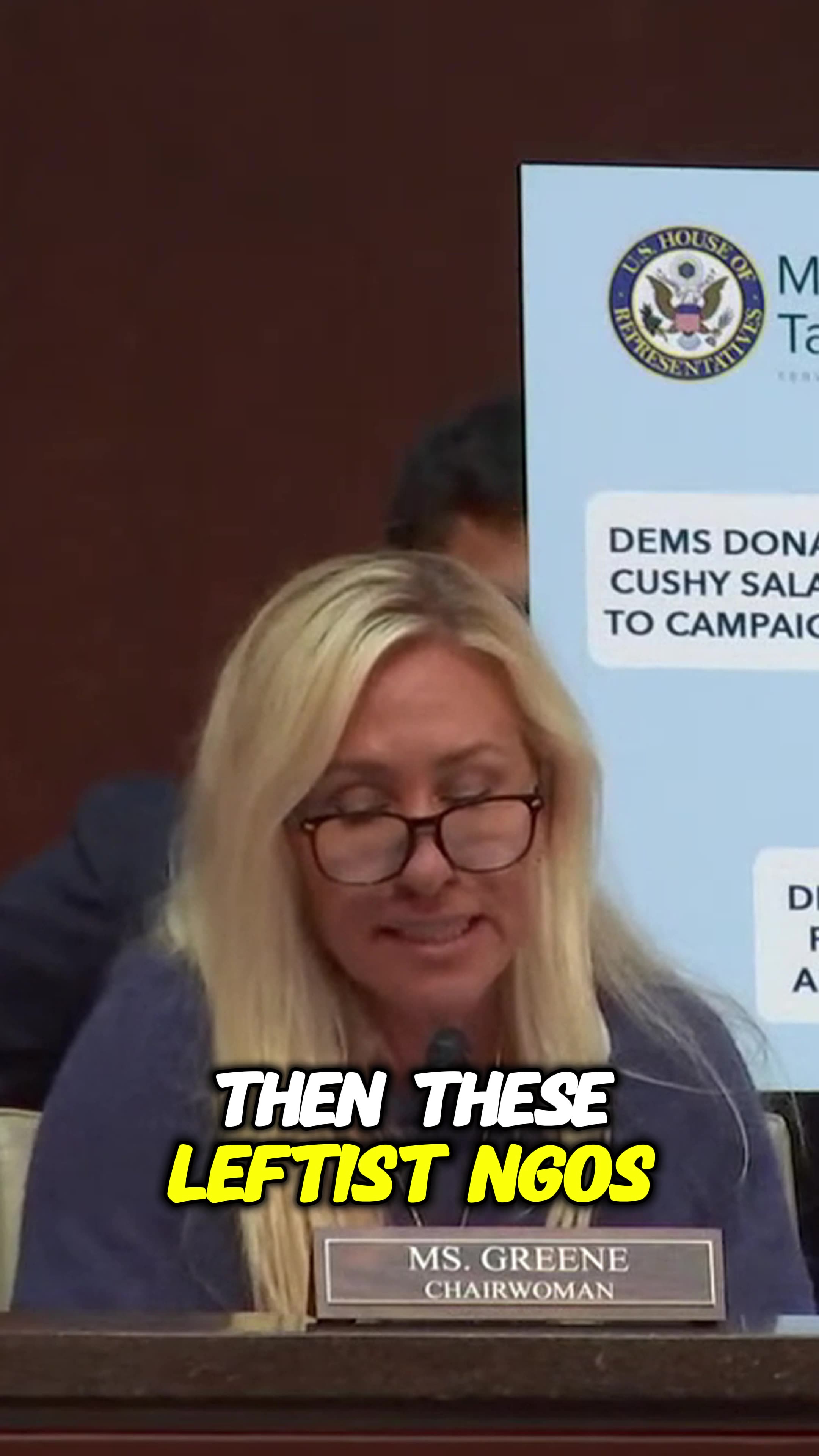 Marjorie Taylor Greene (MTG) exposes the Democrat money scam using NGOs as their money funnel