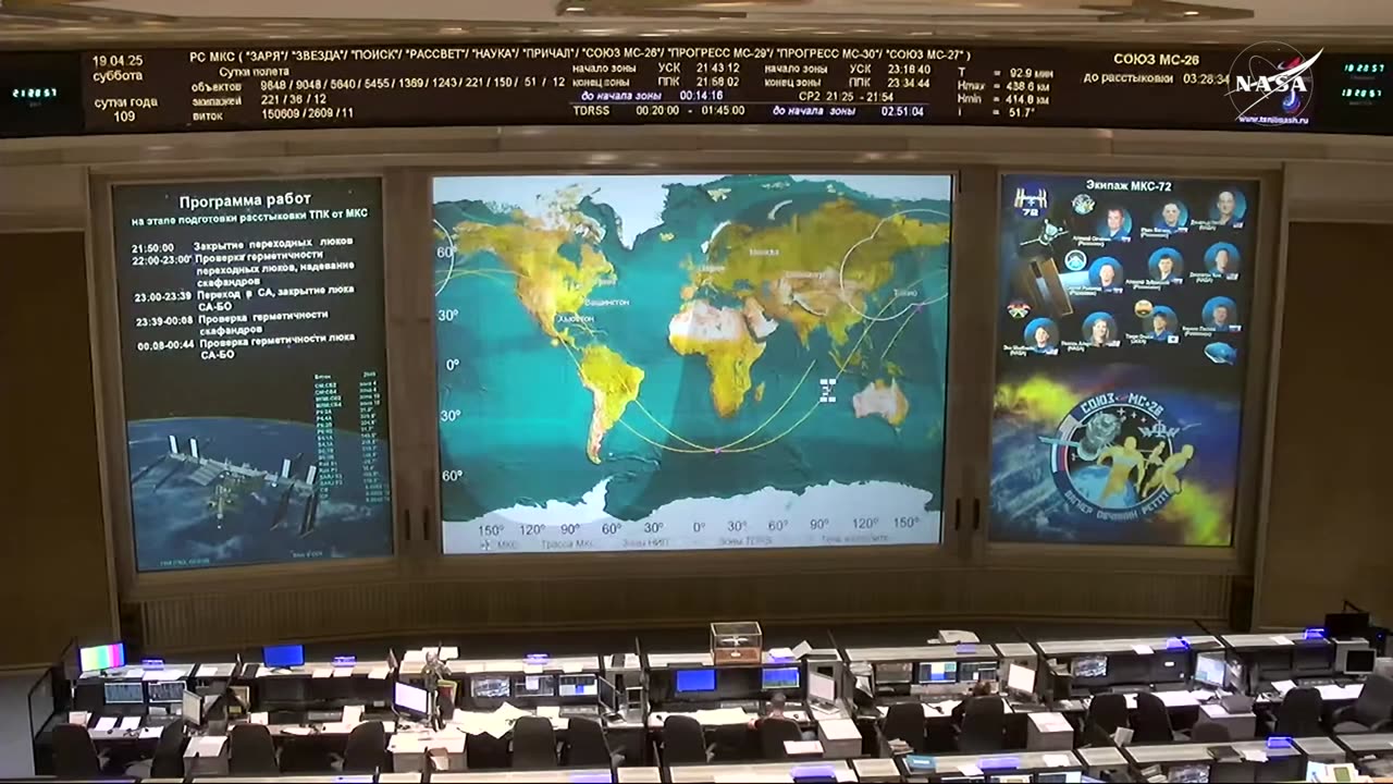 NASA Astronaut Don Pettit Soyuz MS-26 Space Station Farewells and Hatch Closing