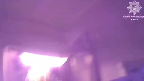 🇺🇦 Police showed the first minutes after the attack on Kyiv