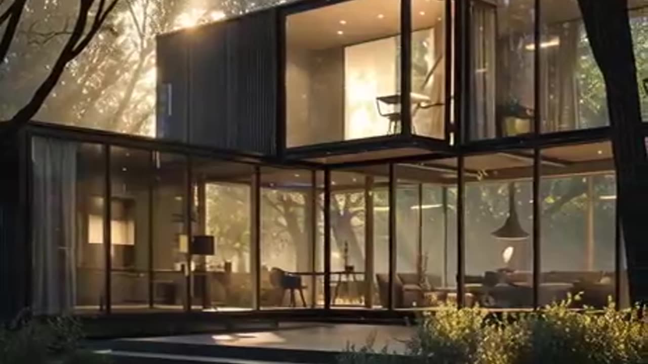 Stunning Container Home With Glass Walls