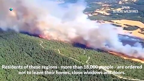 L'Europe est engloutie dans les incendies, maintenant l'Espagne brûle