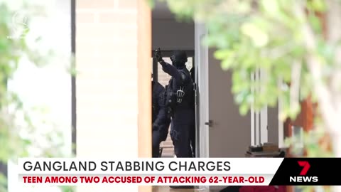Teenagers charged in gangland stabbing attack _ 7NEWS Australia
