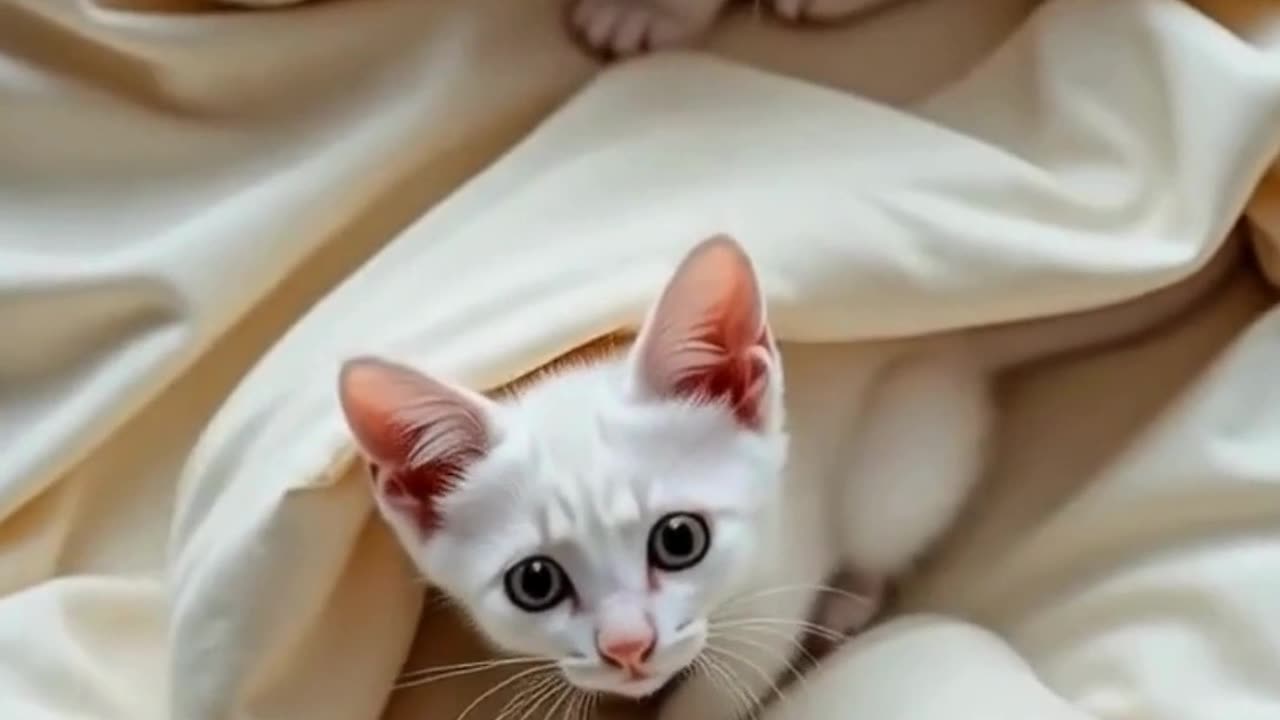Adorable white Kittens