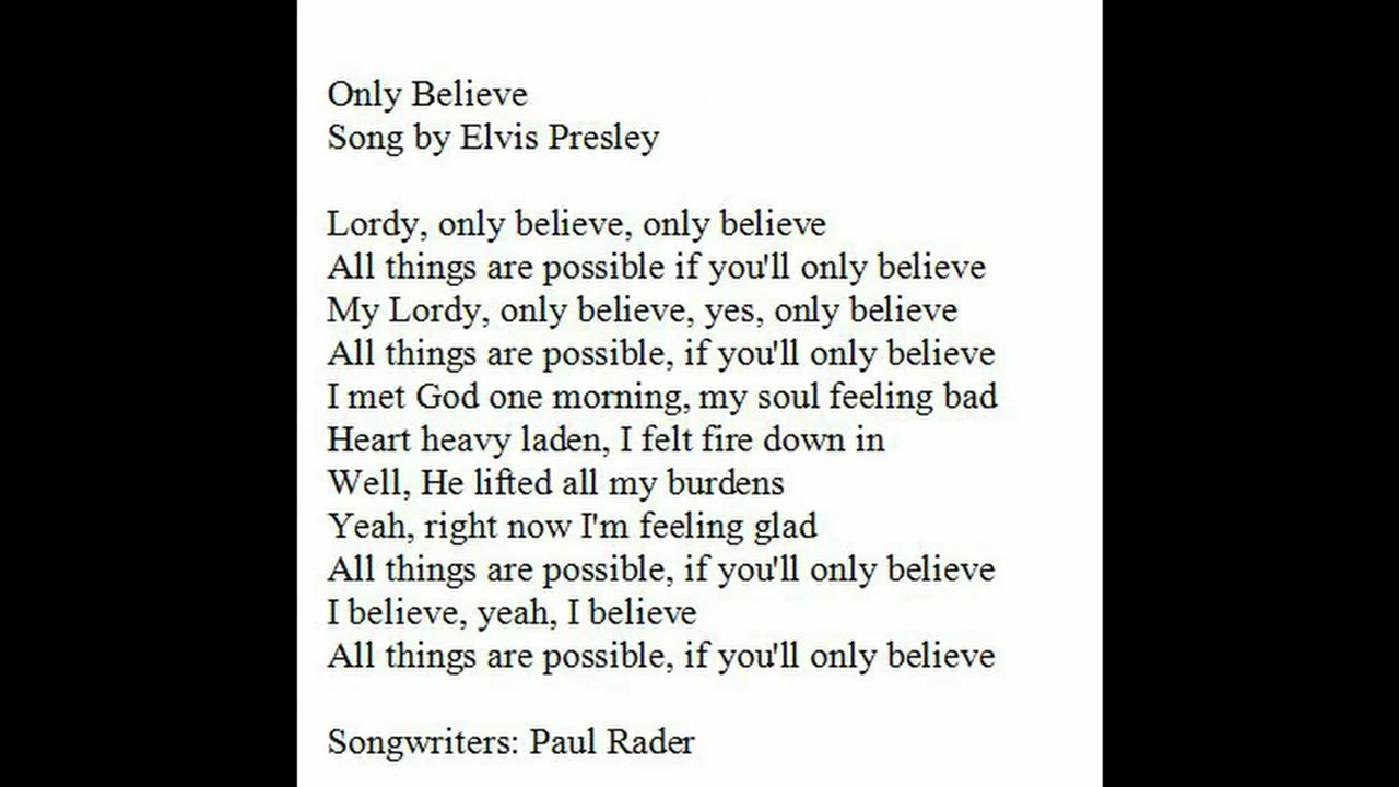 Only Believe by SRM