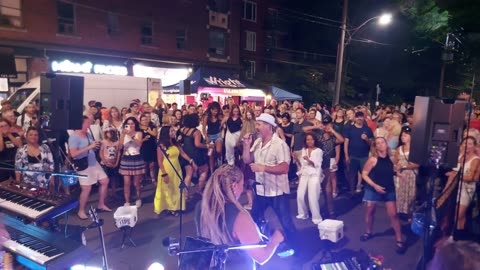【4K】🎷 Beaches Jazz Festival Night Street Party Toronto Canada 🇨🇦