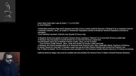 Fame Talent Guild Labor Laws and Guide 8-4-2025 by Jesse Martinez