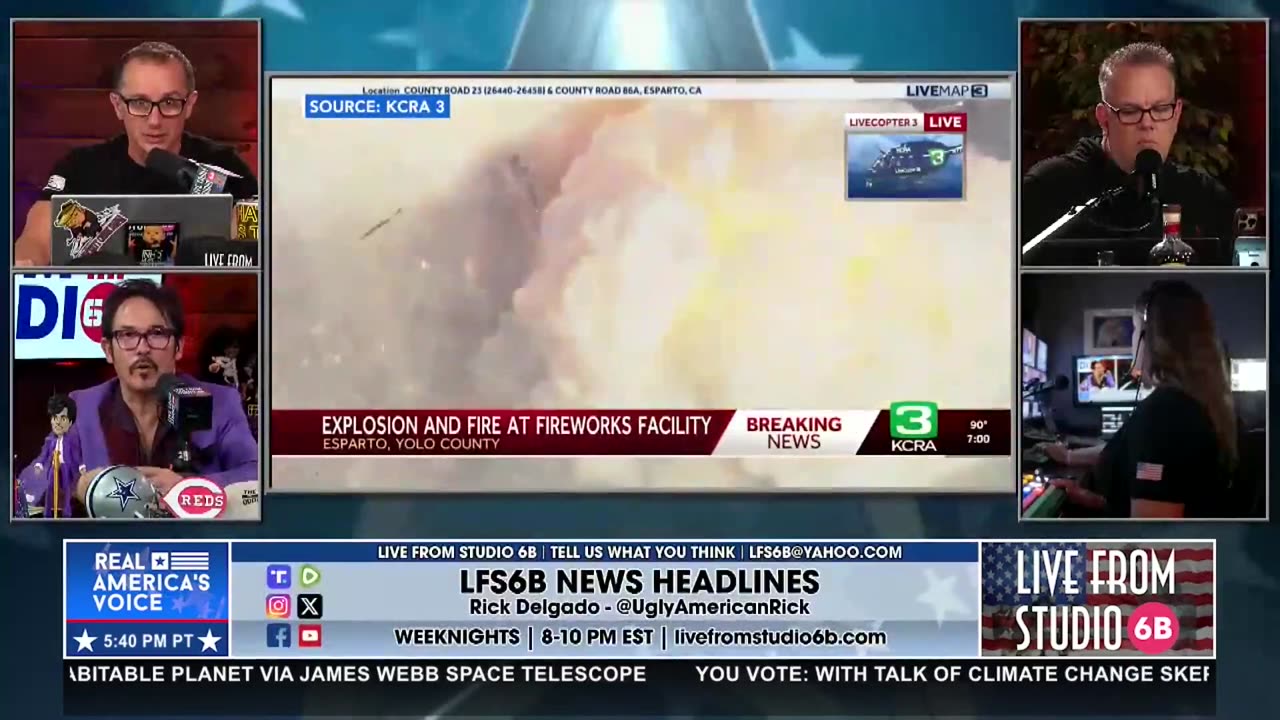 BIG EXPLOSION AT A FIREWORKS WAREHOUSE IN CALIFORNIA