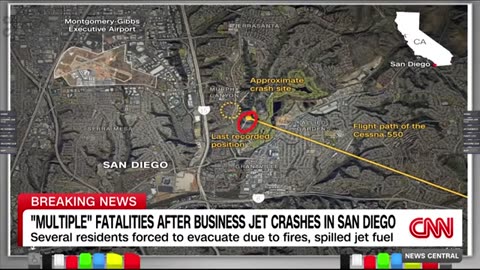 Video shows houses on fire after jet crashes into San Diego neighborhood