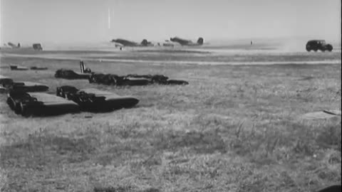 German tanks, troops, and aircraft... - German tanks, troops, and aircraft in action - 428-npc-10661