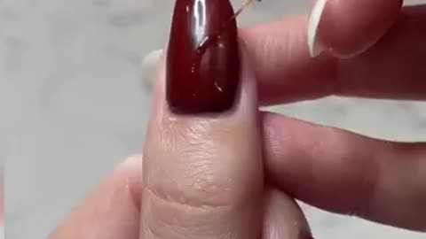 Shocking: the texture on these nails is SO cool | diy gel nail tutorial | #nails