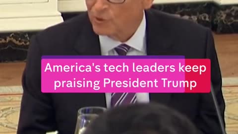 America's tech leaders can't stop praising President
