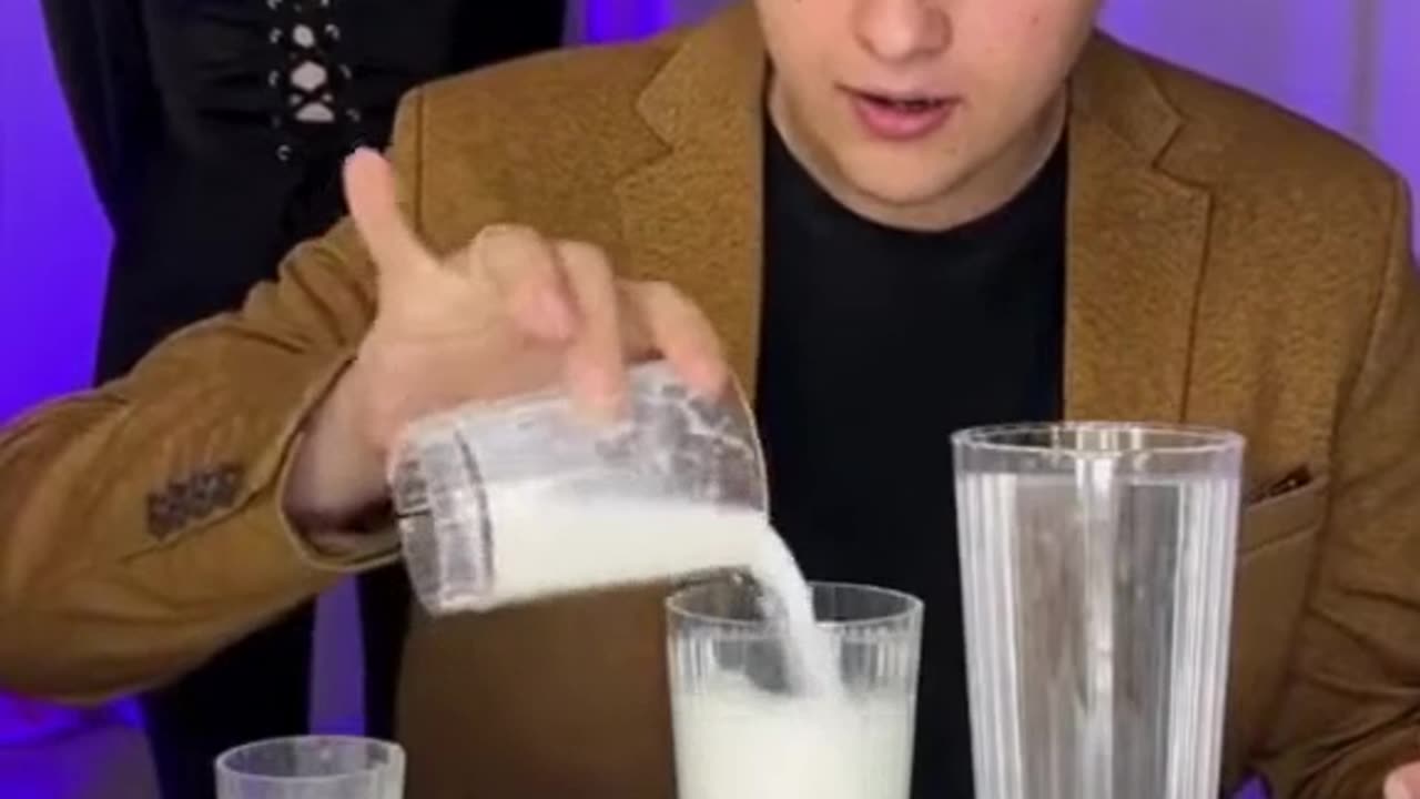 The Milk Pouring Magic Trick! 🥛✨🤯