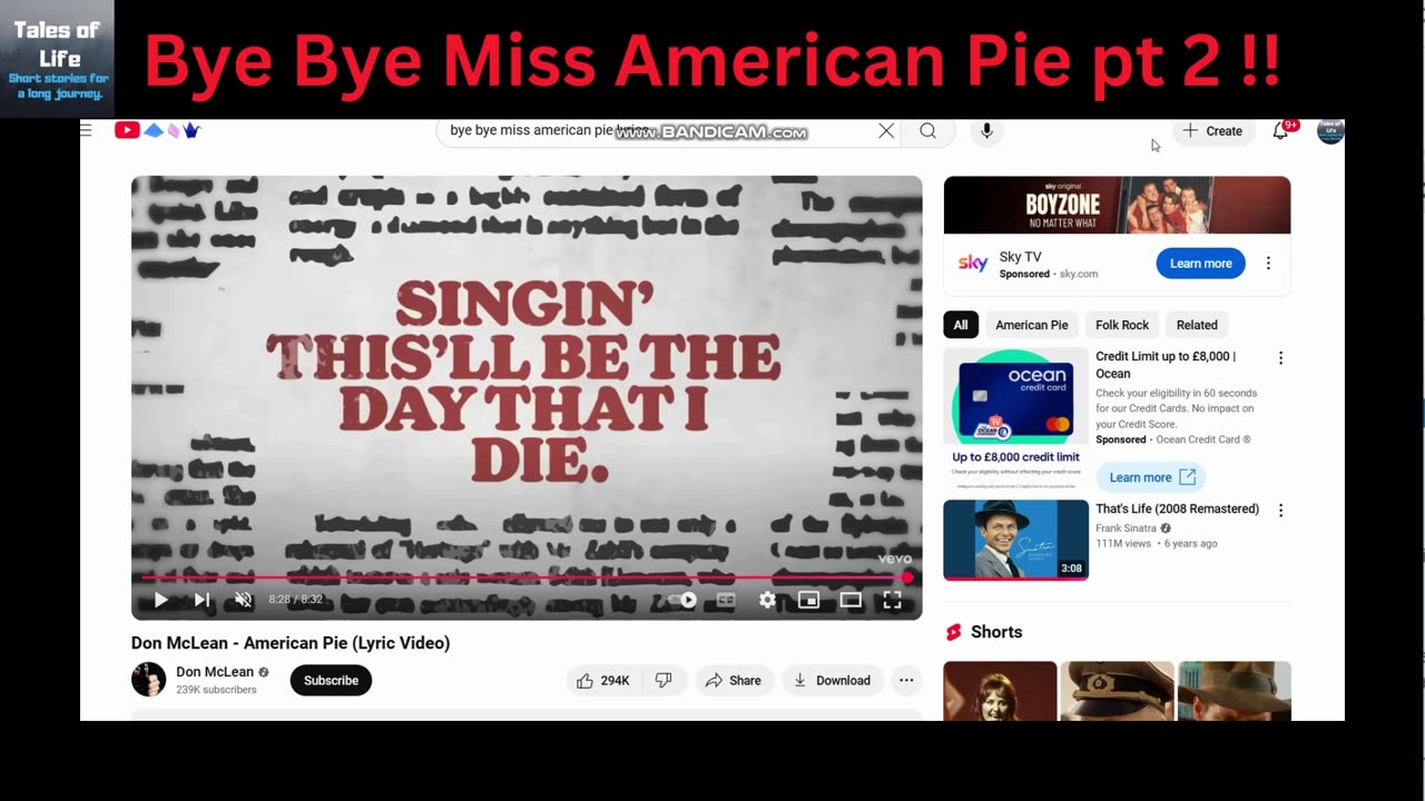 Bye Bye Miss American Pie pt 2 = Bible Revelation 18.22