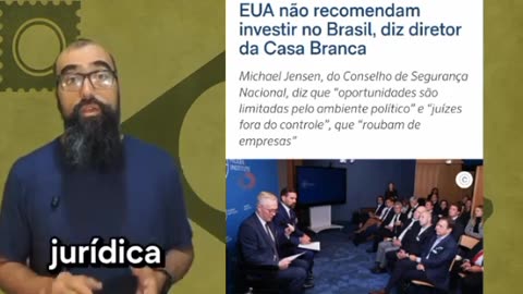"NÃO INVISTAM NO BRASIL!" Conselheiro dos EUA faz ALERTA MUNDIAL sobre "JUÍZES FORA DE CONTROLE"!