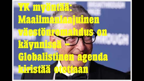 YK myöntää - maailmanlaajuinen väestönromahdus on käynnissä