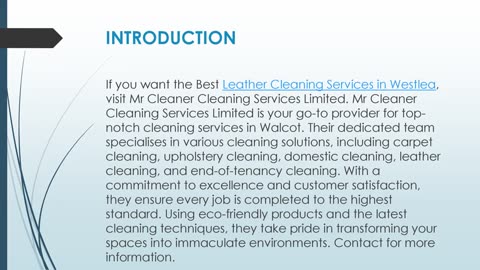 Best Leather Cleaning Services in Westlea
