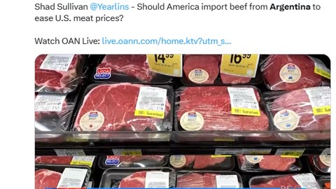 The beef dilemma. OANN interviews American Cattle Rancher Shad Sullivan