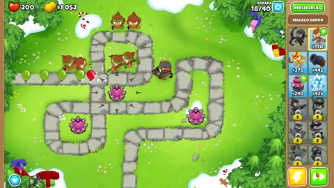 Bloons TD 6 Ape Field Easy Round 18