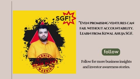 Kewal Ahuja SGF Franchise Scam Explained | Legal Cases, Investor Losses & Business Lessons